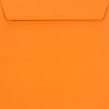 Koperta ozdobna, kwadratowa, K4 NK, Burano, Arancio Trop, pomarańczowa