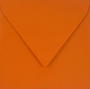 Koperta ozdobna, kwadratowa, K4 NK, Sirio Color, Arancio, pomarańczowa