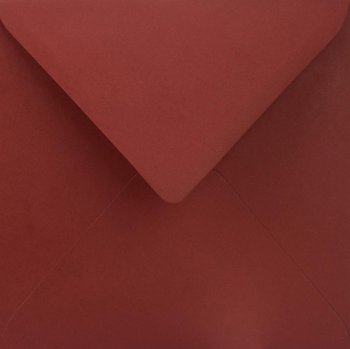 Koperta ozdobna, kwadratowa, K4, Sirio Color Cherry bordowa