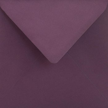 Koperta ozdobna, kwadratowa, K4, Sirio Color Vino fioletowa  - Sirio Color