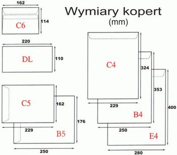 Koperty c4 hk (z paskiem) brązowe 25 szt. - NC koperty