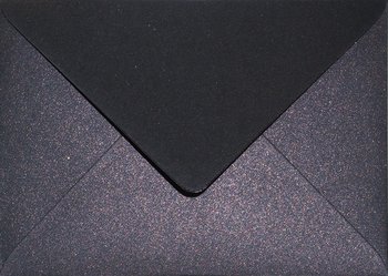 Koperty ozdobne B6 Aster czarne z drobinkami 5szt.