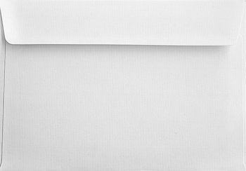 Koperty ozdobne fakturowane żeberkowane C5 HK białe Aster Laid White 120g 25 szt. - koperty ze strukturą na kartki okolicznościowe zaproszenia - Aster