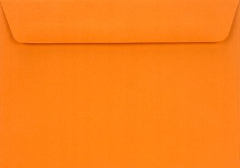 Koperty ozdobne gładkie C6 HK pomarańczowe Burano Arancio Trop 90g 25 szt. - na zaproszenia kartki vouchery laurki - Netuno
