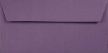 Koperty ozdobne gładkie ekologiczne DL HK fioletowe Kreative Lavender 120g 25 szt. - do zaproszeń na bal przyjęcie dla dzieci - Netuno
