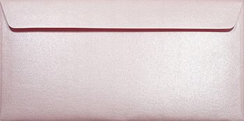 Koperty ozdobne perłowe DL HK różowe Majestic Petal 120g 25 szt. - na zaproszenia ślubne kartki okolicznościowe vouchery - Netuno