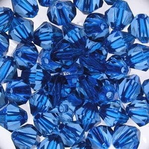 Korale Akrylowe Diamentowe 12mm (10szt) Niebieski - Dystrybutor Kufer