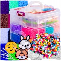 Koraliki Do Prasowania Dla Dzieci Zestaw Xxl 9000 Szt +Akcesoria Na Prezent