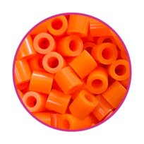 Koraliki do prasowania - Pinki Polapinki 1000 sztuk Midi Kolor Neonowy Pomarańczowy - Słońce Na Horyzoncie