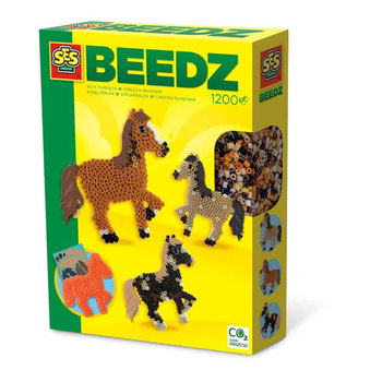 Koraliki Do Prasowania Prasowanki Konie Z Naklejkami - Zabawki Kreatywne Dla Dziewczynek I Chłopców - SES