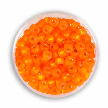 Koraliki ozdobne, rokoko, pomarańczowe, 4,5 mm, 16 g