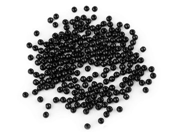 Koraliki Plastikowe Color Czarne 4Mm 100Szt - Inna marka
