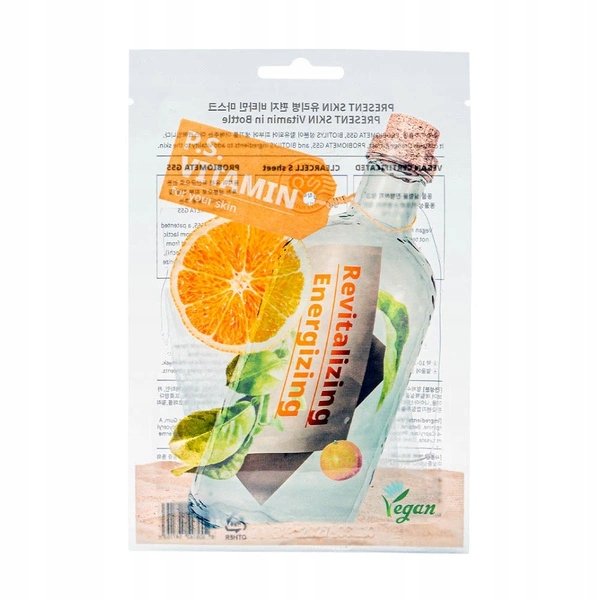 Empik Koreańska energetyzująca maseczka z witaminą C i niacynamidem PRESENT SKIN