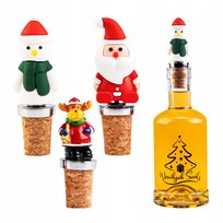 Korek 17 mm ŚWIĄTECZNA DEKORACJA na butelkę OZDOBA na święta renifer