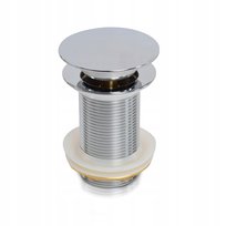 KOREK KLIK-KLAK CHROM AUTOMAT MOSIĘŻNY UNIWERSALNY DO UMYWALKI SREBRNY