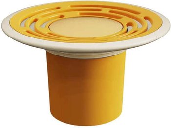 Korek odpływu prysznicowego, sitko do odpływu podłogowego w łazience, osłona zabezpieczająca, żółty - Inny producent