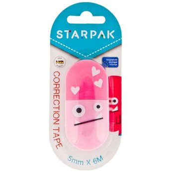 Korektor w taśmie, różowy, 6 m - Starpak