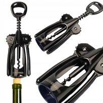 Korkociąg Do Otwierania Wina Z Otwieraczem Do Butelek Nierdzewny 18Cm Folk