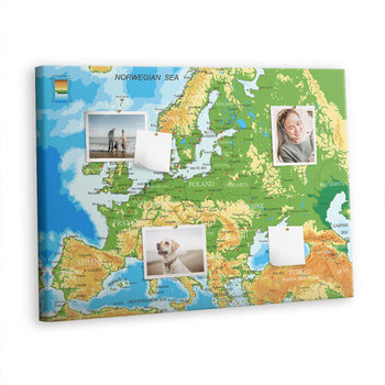 Korkowa Plansza z Pinezkami - 100x70 - Geografia Mapa Świata - Inna marka