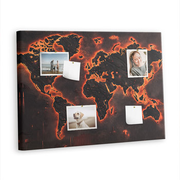 Korkowa Plansza z Pinezkami - 100x70 - Mapa świata - Inna marka