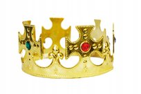 KORONA Króla Księcia ZŁOTA klejnoty JASEŁKA Karnawał REGULOWANA