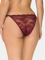 Koronkowe majtki L bordowy