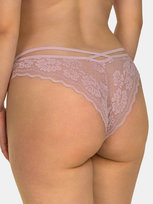 Koronkowe majtki L brudny róż