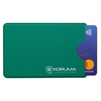 Koruma, Etui na Jedną Kartę, Ochrona RFID (Zielony) - KUK-108VGRN - Koruma