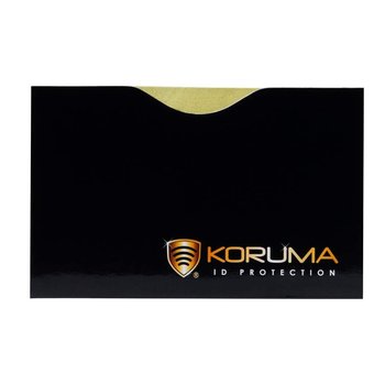 Koruma, Etui na karty RFID, czarne, 5,7x8,8 cm - Koruma