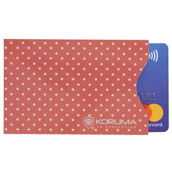 Koruma, Etui na karty RFID, różowe, 5,7x8,8 cm - Koruma