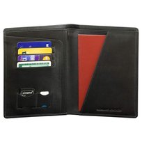 Koruma, Portfel na dokumenty RFID, czarny, 11x15 cm