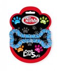 Kość miętowa ze sznurkiem PET NOVA RopeBone, niebieska, 20 cm - PET NOVA