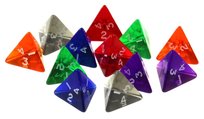Kości k4, Hot Games, akrylowe Hot Games