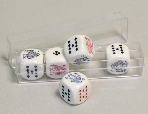 Kości pokerowe, Piatnik, 5 szt., kości RPG