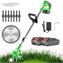 Kosiarka Do Trawy Bezprzewodowa Z Regulowaną Głowicą I Drążkiem 12v 2x Aku