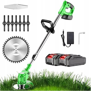 Kosiarka Do Trawy Bezprzewodowa Z Regulowaną Głowicą I Drążkiem 12v 2x Aku - DomoweHity24