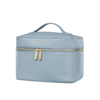 Kosmetyczka Damska Podróżna Duża Pojemna PUCCINI Niebieska QML002 7B - PUCCINI