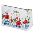 Kosmetyczka, Dzień Mamy, Super MAMA, Kwiaty, 14x21x8 cm - Empik