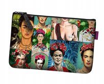 Kosmetyczka Filcowa Pocket Modern Frida Antracyt 24×15 cm – Stylowa, Wygodna i z Nadrukiem | Bertoni