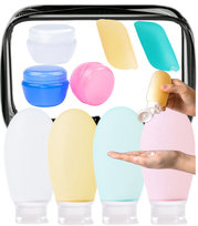 KOSMETYCZKA PODRÓŻNA POJEMNIKI DO SAMOLOTU BUTELKI