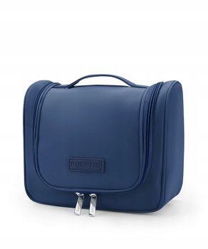 Kosmetyczka Podróżna Z Haczykiem Pojemna Zamek PUCCINI Granatowa QML013-7A - PUCCINI