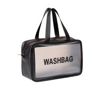 Kosmetyczka przezroczysta podróżna WASHBAG czarna Imchex