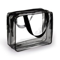 Kosmetyczka przezroczysta torba transparentna podwójna