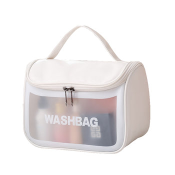 Kosmetyczka przezroczysta WASHBAG biała B2 - R70