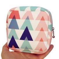 Kosmetyczka Saszetka Damska Mini Na Podpaski Leki Kosmetyki Etui Trójkąty Deni Carte