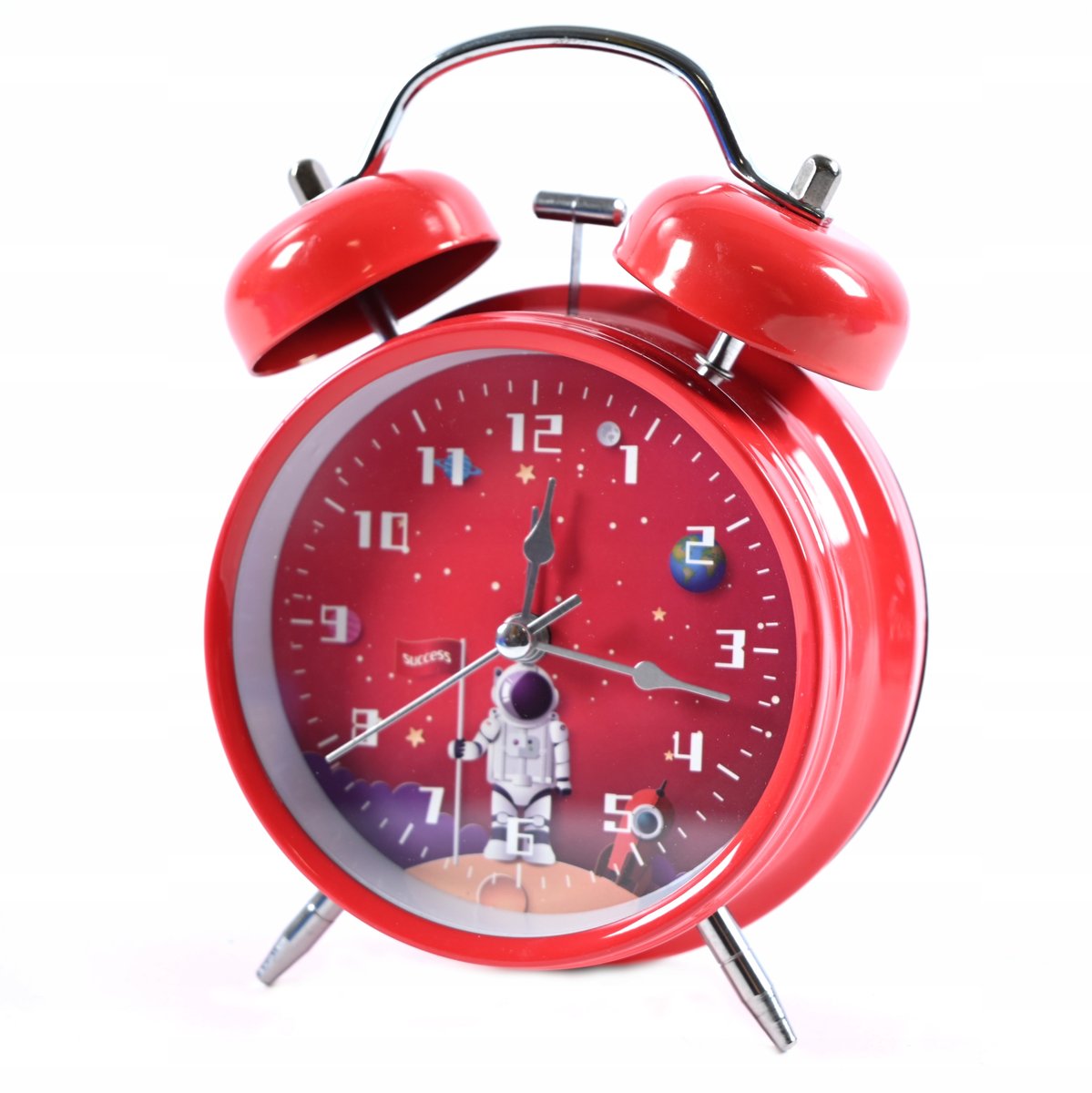 KOSMICZNY BUDZIK DLA DZIECI ZEGAR GŁOŚNY ALARM KOSMOS RÓŻNE KOLORY ...