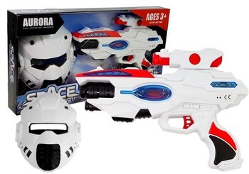 Kosmiczny Pistolet Laserowy z Maską Space - Lean Toys