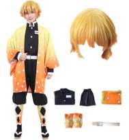 Kostium Anime Cosplay Zenitsu Agatsuma 158/164 (Z Metki M) Peruka