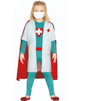 Kostium Dla Dziewczynki Super Lekarz, Pani Doktor - 5-6 Lat (100-115 Cm)