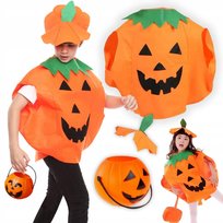 Kostium Dynia Przebranie Strój Dyni Na Halloween Bal Przebierańców +Koszyk